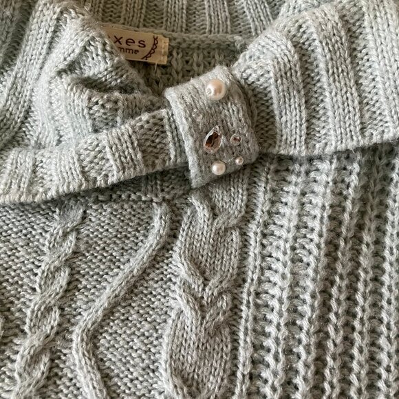 Axes Femme Women's Blue Sweater Pullover Top Size M - Picture 10 of 13